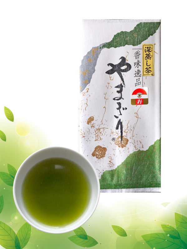 やまぎり深蒸し玉緑茶「寿印」100g袋入
