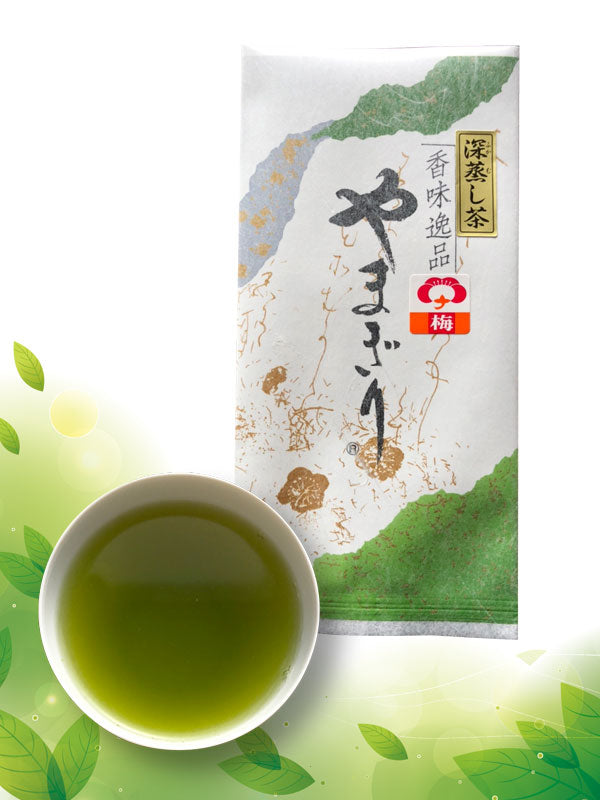 やまぎり深蒸し玉緑茶「梅印」100g平袋入